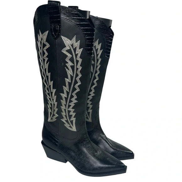 Marc Fisher Ltd Roselle Black Point Toe Boot. Sz: 7 - Picture 4 of 10